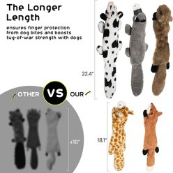 Nocciola Jungle Series Crinkle Squeaky Stuffing-Free Dog Plush Toy Variety Pack, 5 count slide 2 of 6