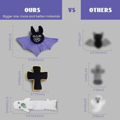 Show full view: Nocciola Multi-Sensory Spooky Squeaky Plush Dog Toys, 5 count slide 3 of 7