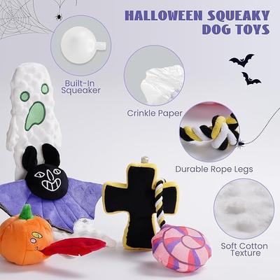 Show full view: Nocciola Multi-Sensory Spooky Squeaky Plush Dog Toys, 5 count slide 2 of 7