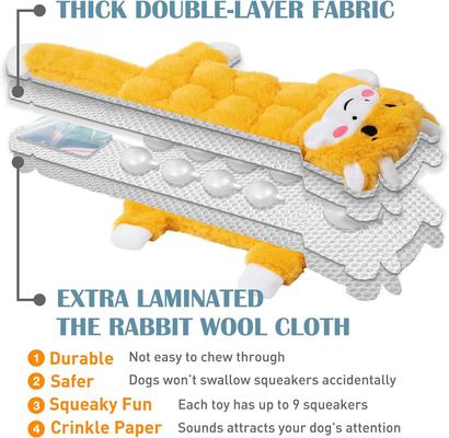 Show full view: Nocciola Multi-Squeaker Variety Pack Dog Toy, 5 count slide 4 of 8