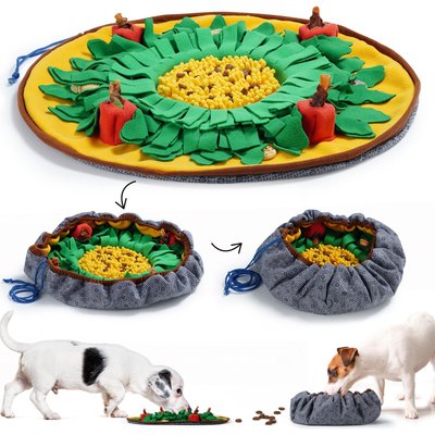 Nocciola Nocciola Rosted Veggies Squeaky Interactive Snuffle Feeding Mat Dog Toy