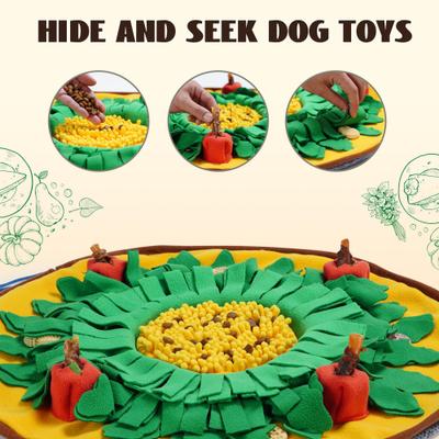 Show full view: Nocciola Rosted Veggies Squeaky Interactive Snuffle Feeding Mat Dog Toy slide 3 of 9