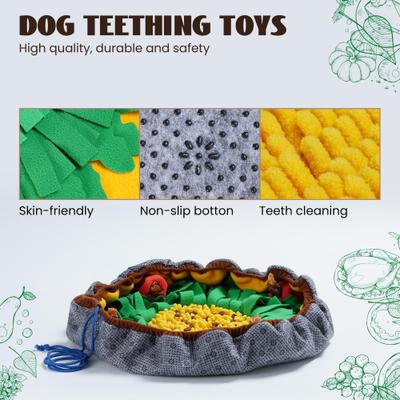 Show full view: Nocciola Rosted Veggies Squeaky Interactive Snuffle Feeding Mat Dog Toy slide 4 of 9