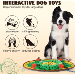 Nocciola Rosted Veggies Squeaky Interactive Snuffle Feeding Mat Dog Toy