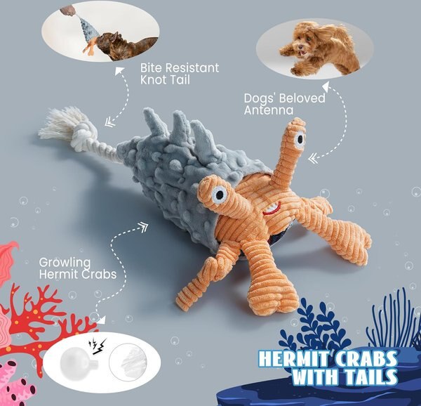 Charming Pet Sea Crinklers Dog Toy, Orca