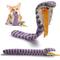 Show in main carousel: Nocciola Snake Stuffing-Free Plush Dog Toy, Purple slide 1 of 9