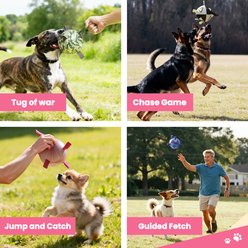 Nocciola Soccer Ball with Straps Interactive Dog Toy, Pink, 6-in slide 2 of 7