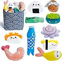 Nocciola Sushi with Takeout Bag Variety Pack Squeaky Interactive Dog Toy, 10 count