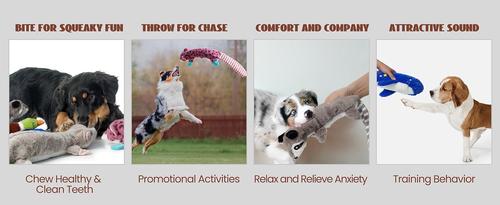 Show full view: Nocciola Wildlife Series Squeaky Stuffing-Free Dog Plush Toy Variety Pack, 5 count slide 9 of 11