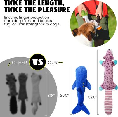 Show full view: Nocciola Wildlife Series Squeaky Stuffing-Free Dog Plush Toy Variety Pack, 5 count slide 2 of 11