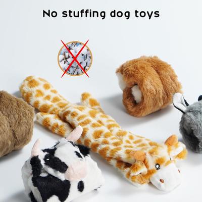 Show full view: Nocciola Wildlife Series Squeaky Stuffing-Free Dog Plush Toy Variety Pack, 5 count slide 3 of 11