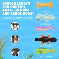 Nocciola Wildlife Squeaky Plush Dog Toy, 5 count slide 2 of 6