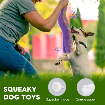 Show full view: Nocciola Wildlife Squeaky Plush Dog Toy, 5 count slide 3 of 7