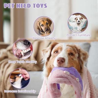 Show full view: Nocciola Wildlife Squeaky Plush Dog Toy, 5 count slide 5 of 7