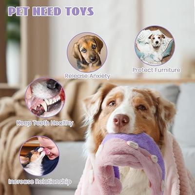 Show full view: Nocciola Wildlife Stuffing-Free Squeaky Plush Dog Toys, 5 count slide 5 of 9