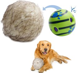 Nocciola Wobble Giggle Ball Plush Dog Toy, Large