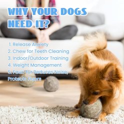 Nocciola Wobble Giggle Ball Plush Dog Toy, Large slide 2 of 6