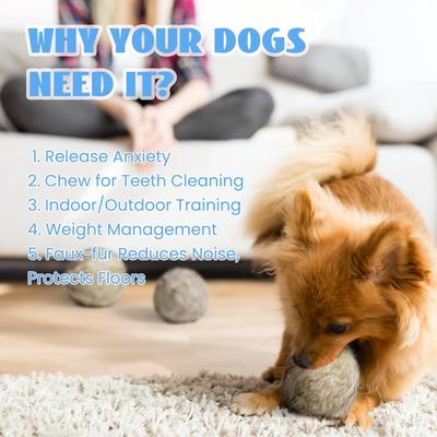 Show full view: Nocciola Wobble Giggle Ball Plush Dog Toy, Large slide 3 of 7