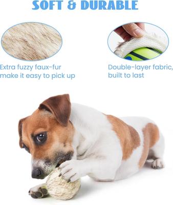 Show full view: Nocciola Wobble Giggle Ball Plush Dog Toy, Medium slide 5 of 8