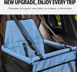NonoPets 2-in-1 Reinforced Dog & Cat Car Booster Seat, Blue slide 2 of 9