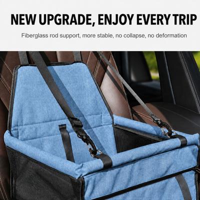 Show full view: NonoPets 2-in-1 Reinforced Dog & Cat Car Booster Seat, Blue slide 2 of 9