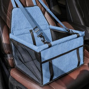 NonoPets 2-in-1 Reinforced Dog & Cat Car Booster Seat, Blue