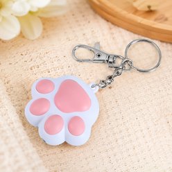 NonoPets 3-in-1 Rechargeable LED Laser Pointer with Paw-Shaped Keychain Glowing & Light-Up Chasers Cat Toy, Pink slide 1 of 9