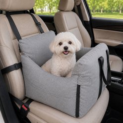 NonoPets All-Season Orthopedic Dog & Cat Car Seat, Grey