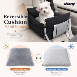 NonoPets All-Season Orthopedic Dog & Cat Car Seat, Grey slide 2 of 8