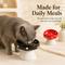 Show in main carousel: NonoPets Daily Indoor Companion Elevated Ceramic Dog Bowl with Stable Base, 6.8-oz, Red slide 6 of 8
