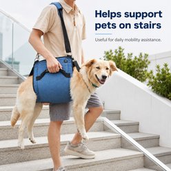 NonoPets Emergency Legs Support & Rehabilitation Lift Harness Nail Trimming Carry Bag Dog & Cat Carrier, Blue, XX-Large slide 2 of 8