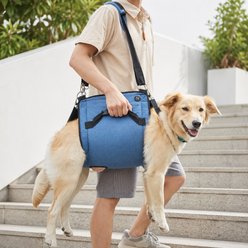 NonoPets Emergency Legs Support & Rehabilitation Lift Harness Nail Trimming Carry Bag Dog & Cat Carrier, Blue, XX-Large