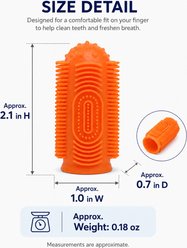 NonoPets Gentle Oral Care 360-Degree Finger Silicone Dog Grooming Brush slide 2 of 9