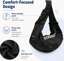 NonoPets Hands-Free Adjustable Shoulder Strap Sling Dog & Cat Carrier, Blue slide 2 of 8