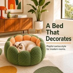 NonoPets Plush Flower Dog & Cat Bed, Large slide 2 of 9