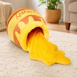 NonoPets Pull-out Mat Honey Pot Shaped Enclosed Plush Novelty Covered Dog & Cat Bed