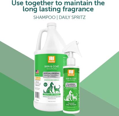 Show full view: Nootie Coconut Lime Verbena Hypoallergenic Formula Dog Shampoo, 1-gal bottle slide 5 of 9