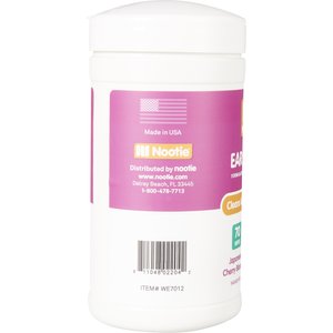 Nootie Japanese Cherry Blossom Dog & Cat Ear Wipes, 70 count