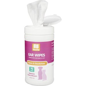 Nootie Japanese Cherry Blossom Dog & Cat Ear Wipes, 70 count