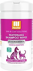Nootie Japanese Cherry Blossom Dog & Cat Waterless Shampoo Wipes, 70 count