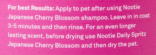 Show full view: Nootie Japanese Cherry Blossom Soothing Formula Conditioner for Dogs, 1-gal bottle slide 4 of 8
