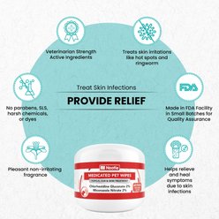 Nootie Medicated Antimicrobial Dog Ear & Skin Wipes, 60 count slide 2 of 5