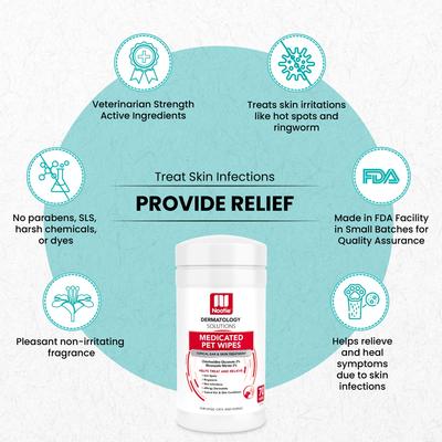Show full view: Nootie Medicated Antimicrobial Dog Ear & Skin Wipes, 70 count slide 4 of 7