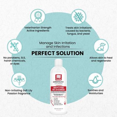 Show full view: Nootie Medicated Antimicrobial Dog Shampoo, 8-fl oz bottle slide 4 of 7