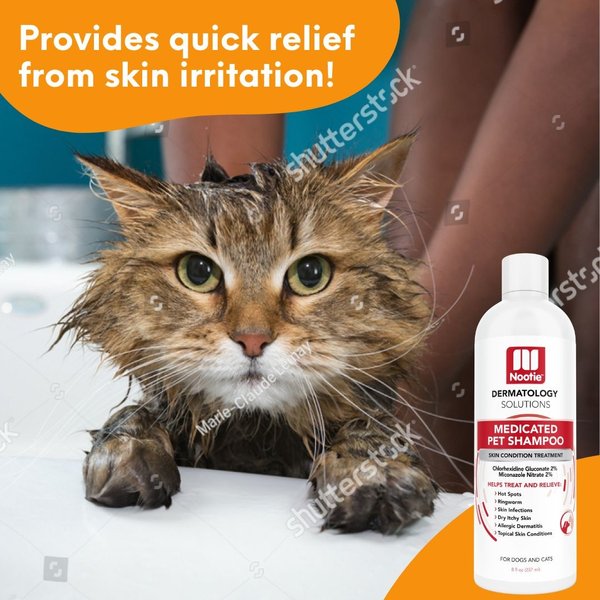 Show full view: Nootie Medicated Antimicrobial Dog Shampoo, 8-fl oz bottle slide 4 of 6