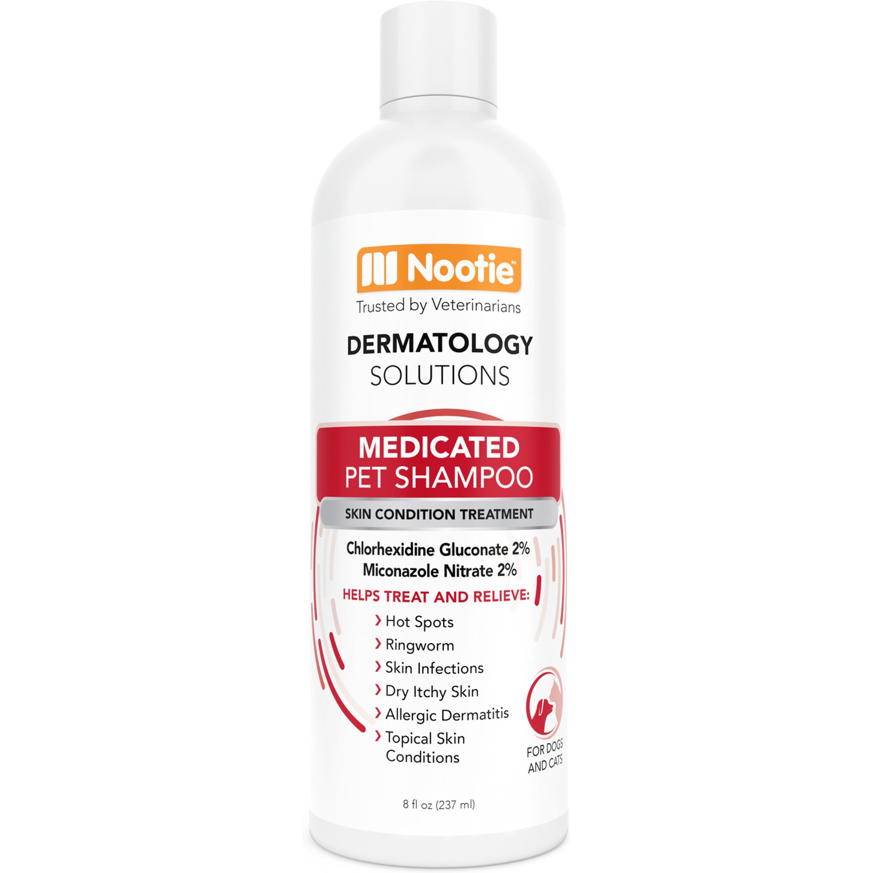 Nootie Medicated Antimicrobial Dog Shampoo, 8-fl oz bottle
