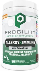 Nootie Progility Allergy & Immune for Seasonal Allergies Soft Chew Supplement for Dogs, 90 count