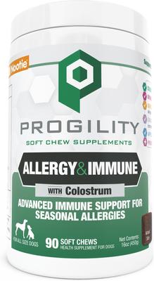 Show full view: Nootie Progility Allergy & Immune for Seasonal Allergies Soft Chew Supplement for Dogs, 90 count slide 1 of 5