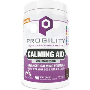 Nootie Progility Calming Aid with Melatonin Soft Chew Supplement for Adult Dogs, 90 count