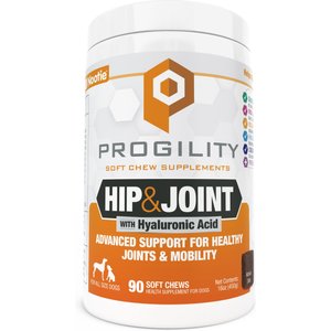 Nootie Progility Hip & Joint with Glucosamine & Chondroitin Soft Chew Supplement for Dogs, 90 count